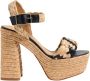 Castañer Agnes Multicolor Plateau Sandaal Beige Dames - Thumbnail 1