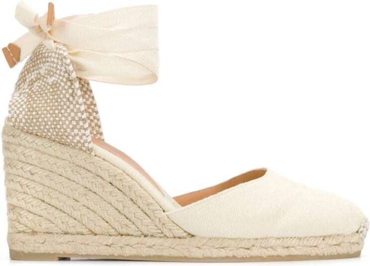 Castañer Verhoog je zomerse stijl met hoge hak sandalen White Dames