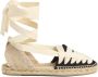 Castañer Jean -katoenen espadrilles met traditionele lintveters. - Thumbnail 3