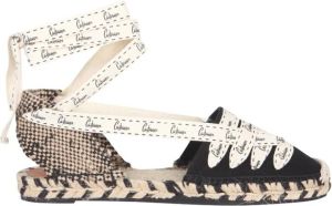Castañer Jenny Espadrillas Zomerse Platte Sandalen Zwart Dames