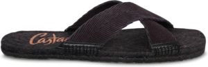 Castañer Kant Chevron-Webbing Strap Sandalen Zwart Heren
