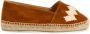 Castañer Karen espadrille flats gemaakt in Spanje met splitleer en raffia hebben een gesloten neus. Brown Dames - Thumbnail 6