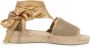 Castañer Beige Zool Sleehak Sandalen met Lurex Details Yellow Dames - Thumbnail 1