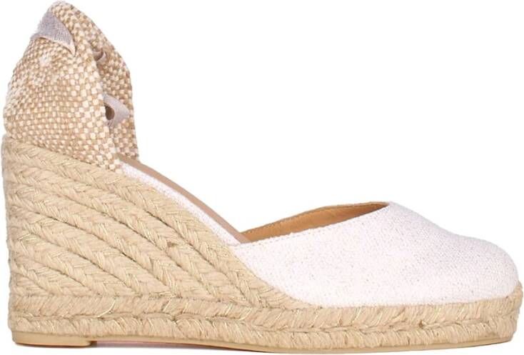 Castañer Verhoog je zomerse stijl met hoge hak sandalen White Dames