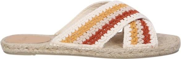 Castañer Multi Sandalen Haakstijl Beige Multicolor