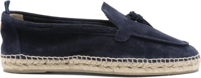 Castañer Navy Blauw Kwast Detail Schoen