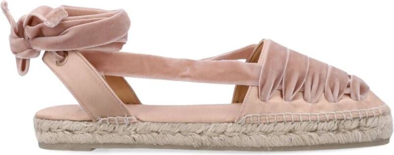 Castañer Nude Satijnen Espadrilles
