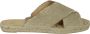 Castañer Palmera 032 Linnen Slippers Beige Dames - Thumbnail 6