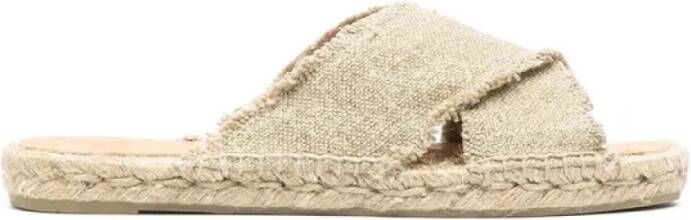 Castañer Palmera 032 Linnen Slippers Beige Dames