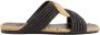 Castañer Prado slipper van raffia met schapenleren details - Thumbnail 9
