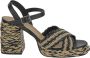 Castañer Geweven Raffia Kruisband Sandalen Beige Dames - Thumbnail 2