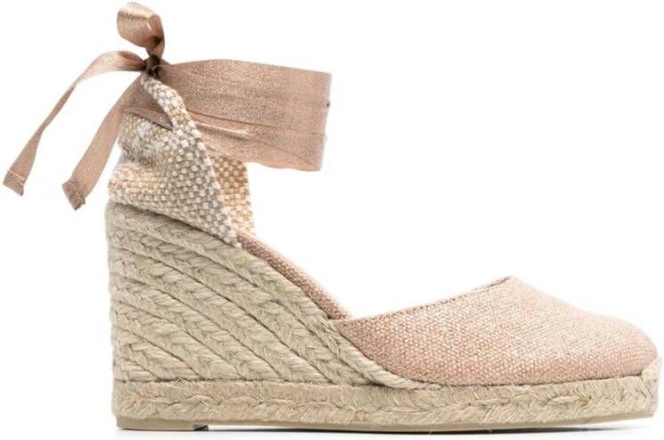 Castañer Roze Espadrille Platte Schoenen Pink Dames