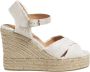 Castañer Gouden Lurex Sleehak Espadrilles Sandalen White Dames - Thumbnail 9