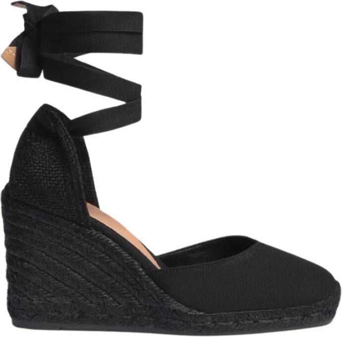 Castañer Carina C Espadrilles Modieuze en Comfortabele Sleehakken Black Dames