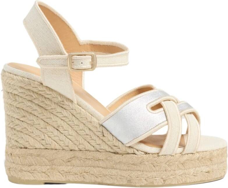 Castañer Sleehak Sandalen Beige Dames