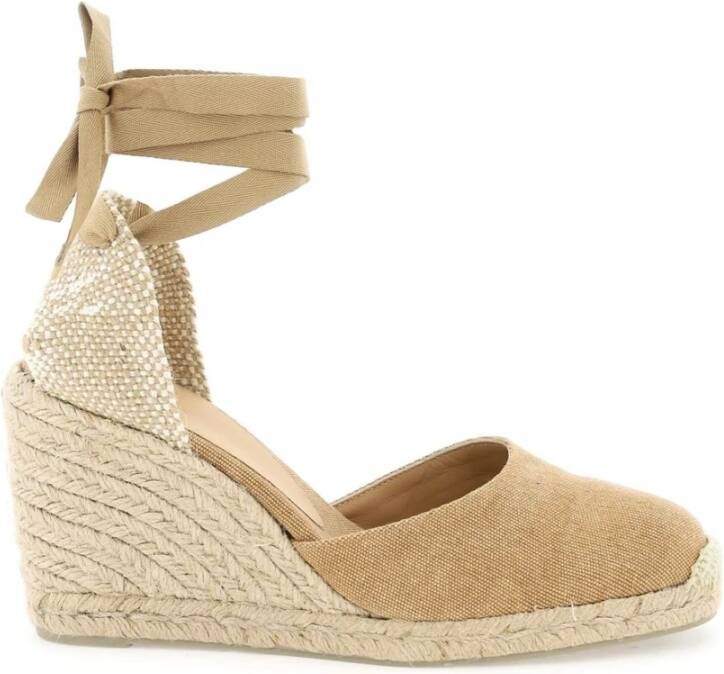 Castañer Stijlvolle Bruine Espadrilles Brown Dames