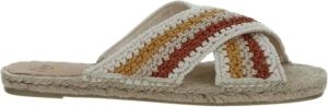Castañer Stijlvolle Paka 134 Sliders voor modebewuste vrouwen Wit Dames
