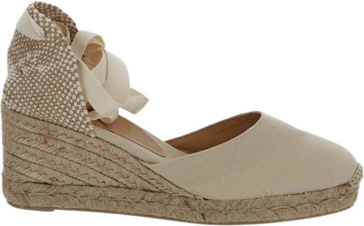 Castañer Stijlvolle Wedges en Flatforms voor Vrouwen Beige Dames