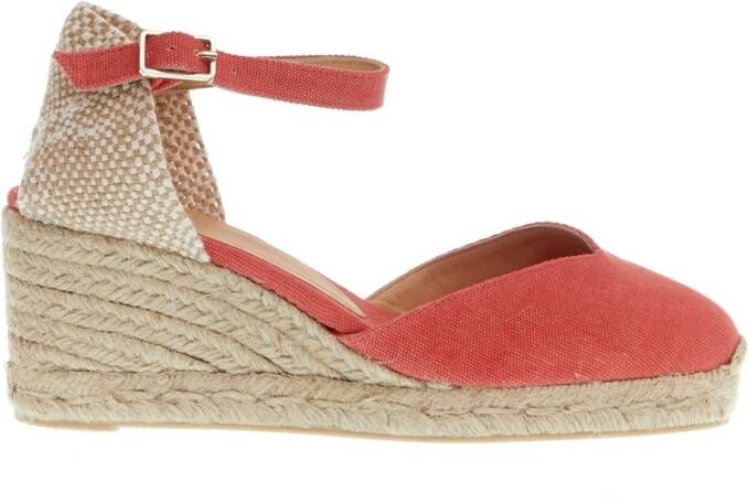 Castañer Strawberry Fabric Wedge Espadrilles