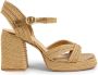 Castañer Gouden Hak Espadrilles voor Vrouwen Beige Dames - Thumbnail 1