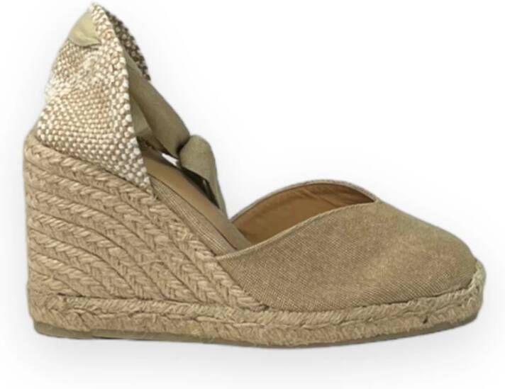 Castañer Verhoog je stijl met sleehakken Beige Dames