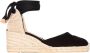 Castañer Zwarte Espadrille Sneakers met Enkelveters Black Dames - Thumbnail 10