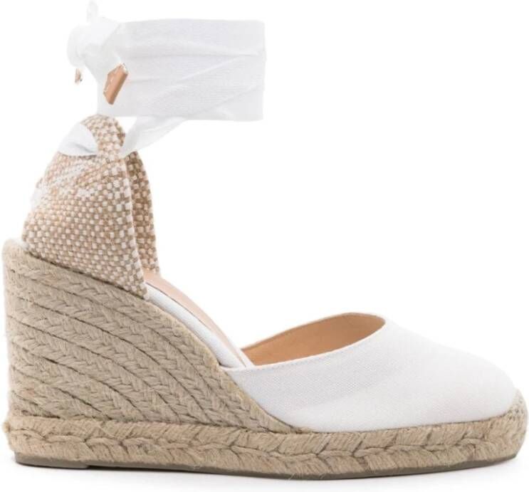 Castañer Zwarte Espadrille Sneakers met Enkelveters Black Dames - Foto 15