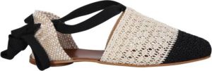 Castañer Witte Gehaakte Espadrilles voor Dames Wit Dames