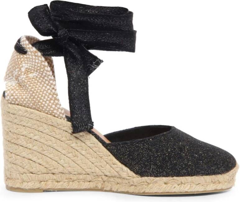 Castañer Verhoog je stijl met deze prachtige Carina sleehak sandalen Black Dames