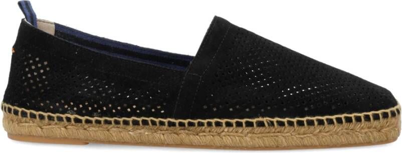 Castañer Zwarte Geperforeerde Espadrilles Black Heren