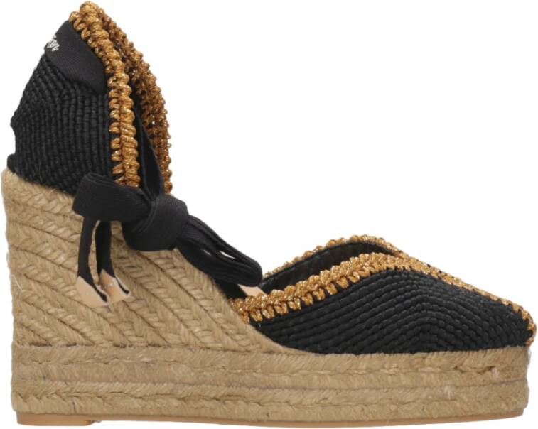Castañer Coeur Espadrilles Sleehak Schoenen Black Dames
