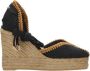 Castañer Coeur espadrilles met onze iconische stiksels op de hielkap 11 cm sleehak en dubbele platform. - Thumbnail 1