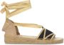 Castañer Zwarte Siena Espadrilles met Gouden Details Black Dames - Thumbnail 1