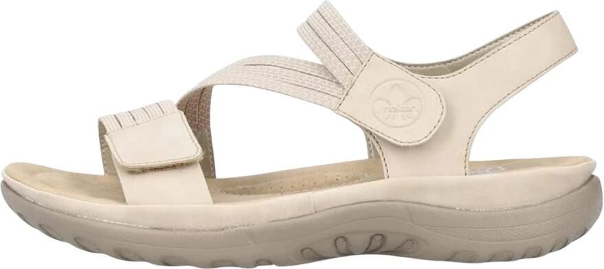 Rieker Sandalen zomerschoen sandaal sleehak met elastieken - Foto 4