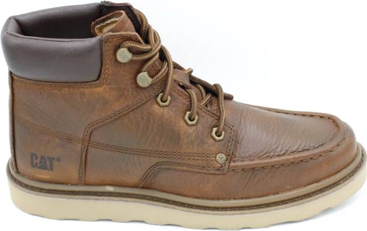 CAT Leren Veterschoen Rubberen Zool