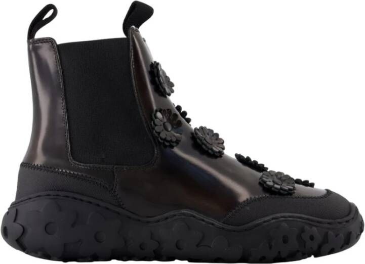 Cecilie Bahnsen Bruine leren enkellaarzen