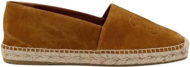 Celine Bruine Suède Instap Espadrilles