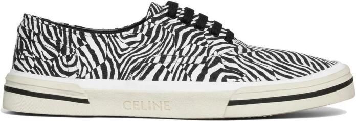 Celine Canvas Lage Sneakers met Rubberen Zool