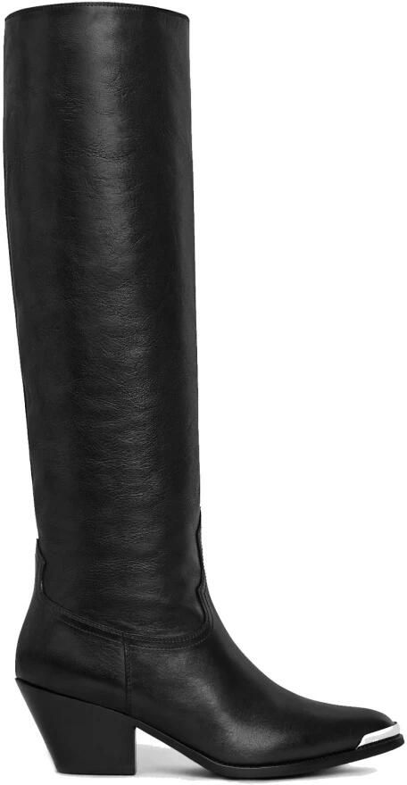 Celine Westerse Leren Laarzen met Metalen Hardware - Foto 2