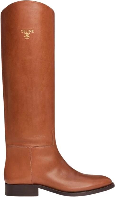 Celine Klassieke leren hoge laarzen