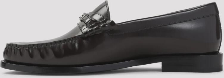Celine Donkerbruine leren loafer met metalen detail - Foto 5
