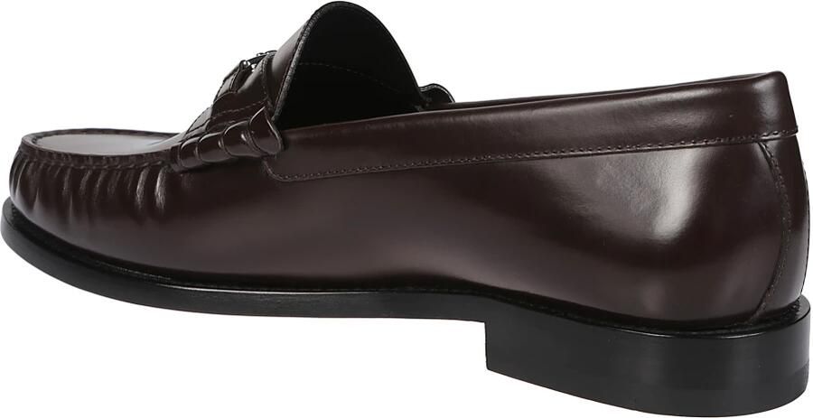 Celine Donkerbruine leren loafer met metalen detail - Foto 2