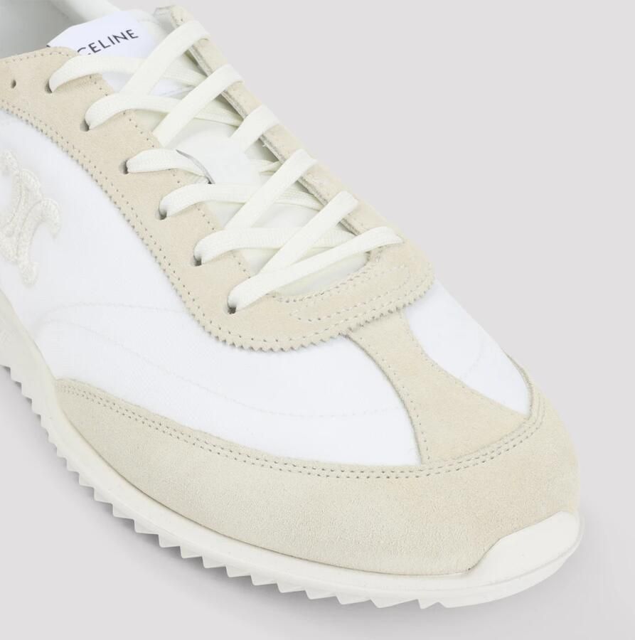 Celine Witte Lage Vetersneakers Triomphe - Foto 2