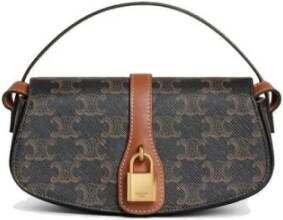 Celine Elegante leren schoudertas met hangslot