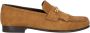 Celine Bruin Leren Loafer Schoenen Franje Detail Brown Heren - Thumbnail 1