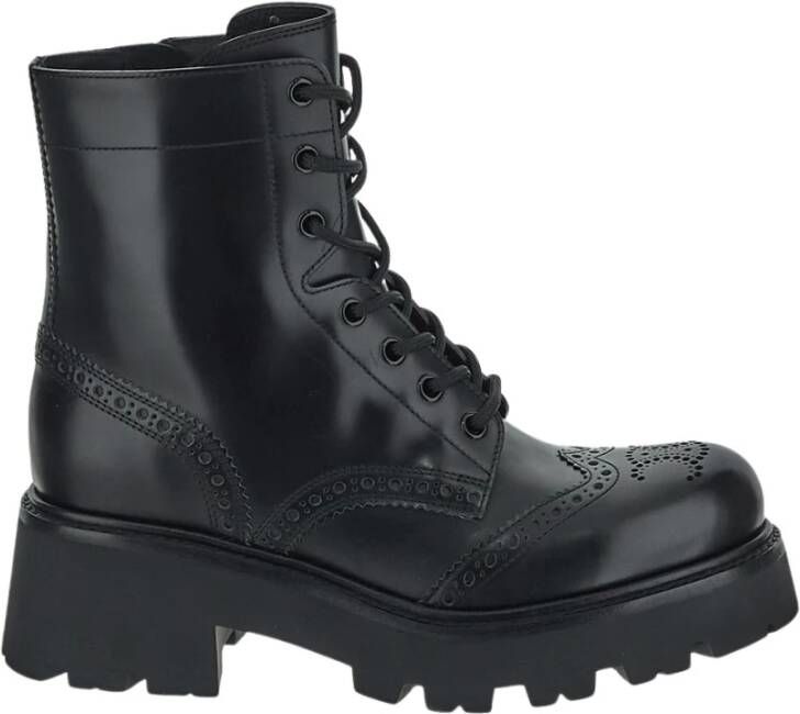 Celine Leren Brogue Veterschoenlaars