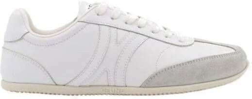 Celine Witte Leren Sneakers Stijlvol Comfortabele Pasvorm White