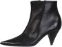 Celine Vintage Pre-owned Leather boots Black Dames - Thumbnail 1