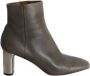 Celine Vintage Pre-owned Leather boots Gray Dames - Thumbnail 1