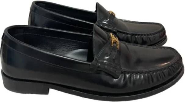 Celine Vintage Pre-owned Leather flats Black Dames